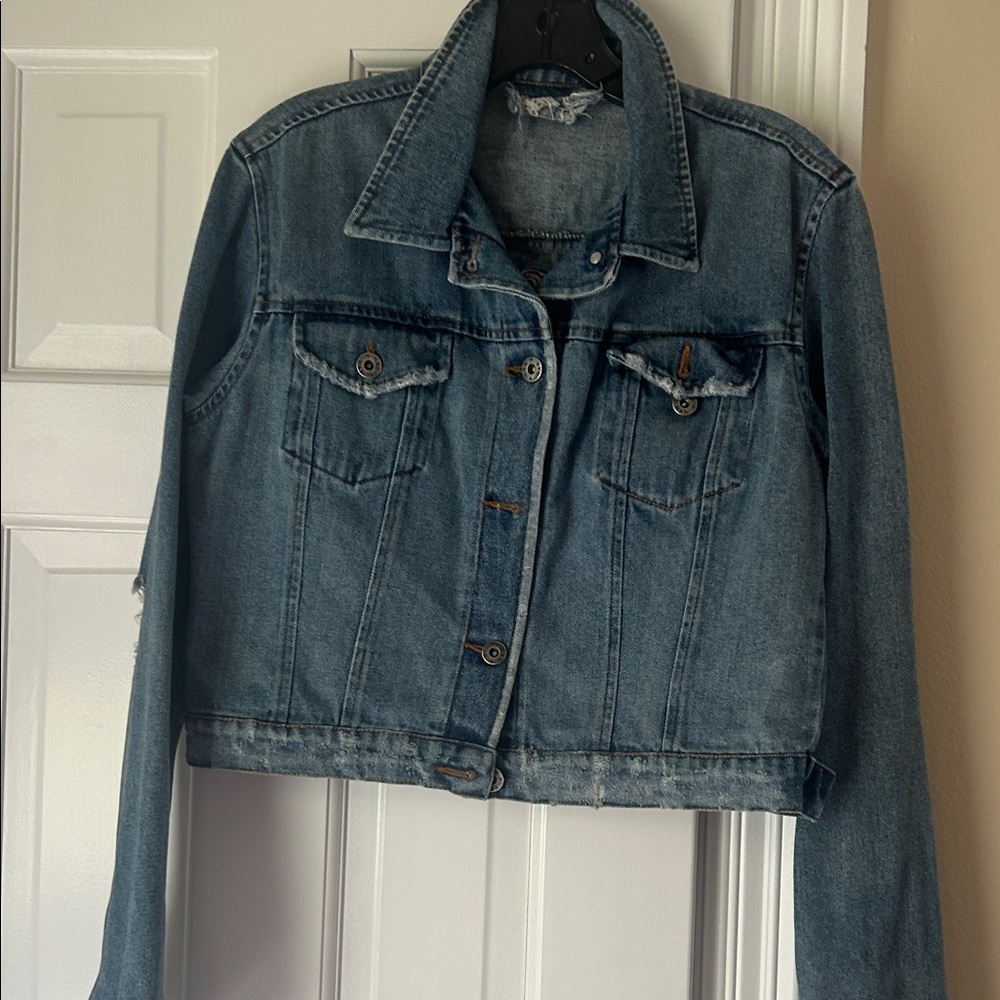 Women's Blue Denim Jacket fashion rocks